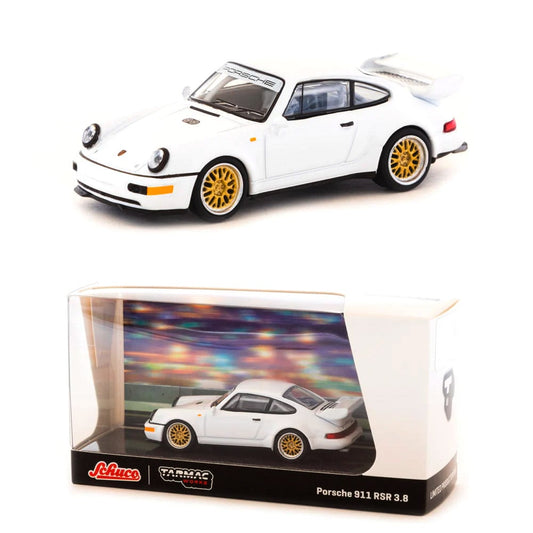 TARMAC - 1/64 - PORSCHE - 911 RSR 3.8 COUPE 1994 - WHITE - T64S003