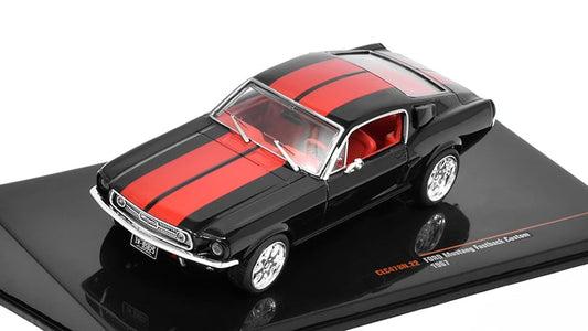 IXO CLC478 - Ford Mustang Fastback Black/Red 1967